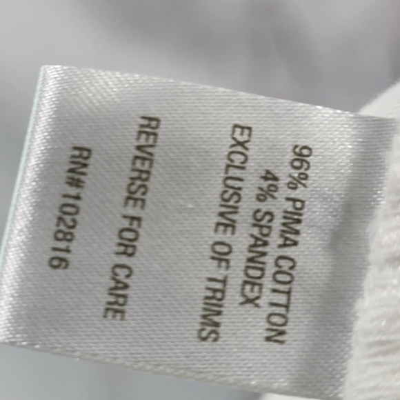 Garnet Hill Pants Women 6 White Chino High Rise Crop Short Pima Ankle - Picture 11 of 13